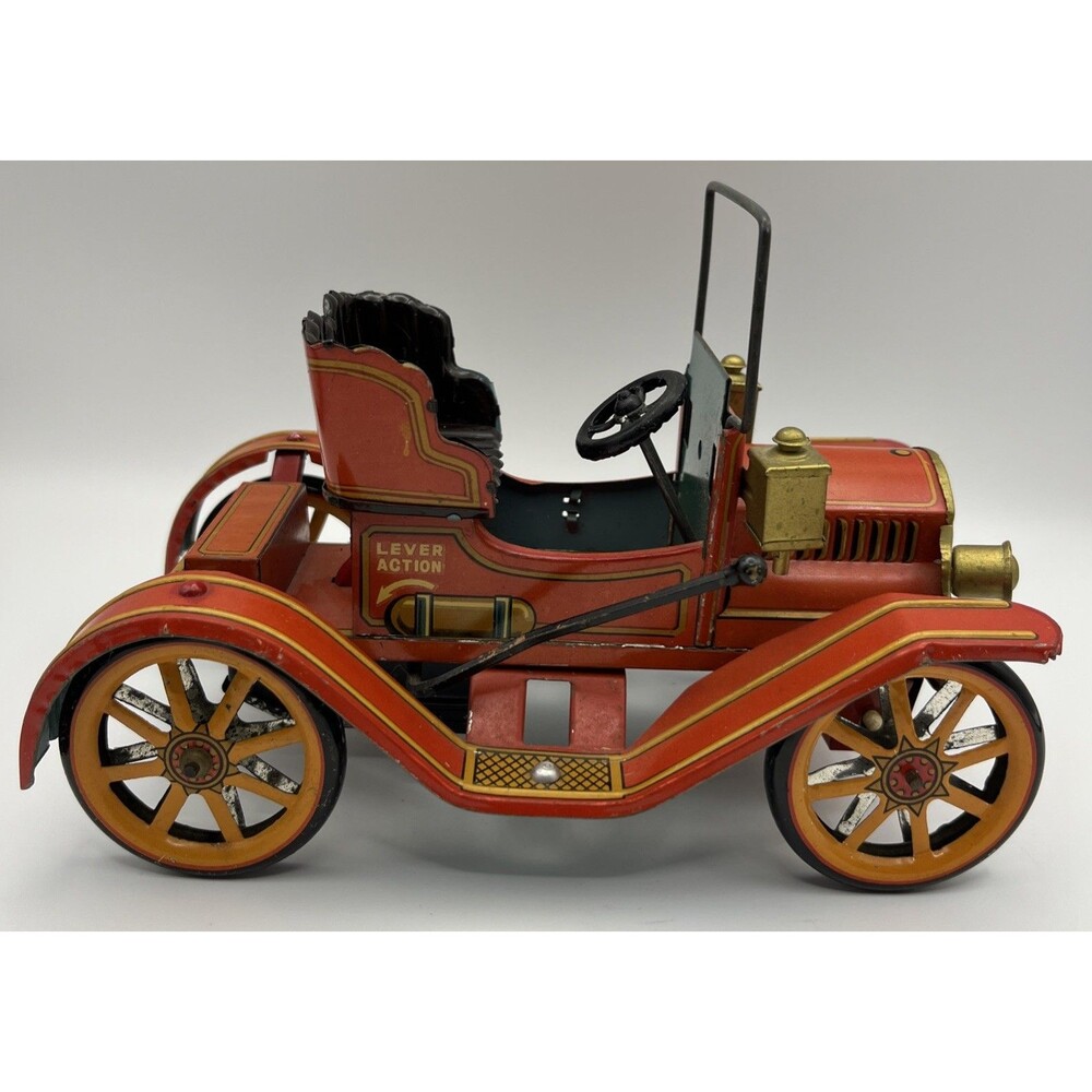Modern Toys Tin Lever Car Patent #27579 VNTG